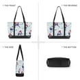 thumbnail image 6 of FORMRS Canvas Laptop Tote Bag for Women with 15.6" Computer Compartments Shoulder Handbag, Blue Ice Hockey, 6 of 7
