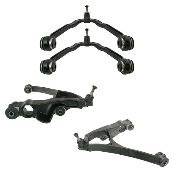 TRQ Control Arm & Ball Joint Set of 4 Front Upper & Lower for Cadillac Chevy GMC PSA62471