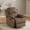 Single Recliner,Brown, variant on Caberryne Recliner Sofa with 2 Recliners for Living Room Furniture Sets，Velvet Reclining Couch with Cup Holders/Hidden Table for Living Room/Lounge(3 Seater Sofa,Brown)
