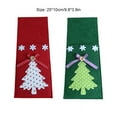 thumbnail image 4 of QualitChoice 4 Pieces/Set Christmas Tree Dinnerware Bag Candy Storage Pack Green, 4 of 6