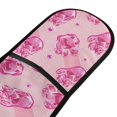 thumbnail image 2 of Dailycode Double Sided Oven Mitt with Loop Heat Resistant Kitchen Long Potholders 7" x 35" Cat Paw Gem, 2 of 6
