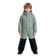 thumbnail image 4 of Girls Ski Suits Waterproof Jumpsuit with Hood Warm Insulated Midweight Zipper Closure Kids Winter Snow Jacket Green 6 Years, 4 of 8