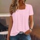 thumbnail image 2 of Sudadera con capucha de lino,Camisa informal holgada de manga larga con cuello en V para mujer, mezcla de poliéster y elastano, cómoda para usar en casa, sopatenor, 2 of 9