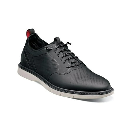 

Stacy Adams Synchro Plain Toe Elastic Lace Up Sneaker Black Shoes 25518-001