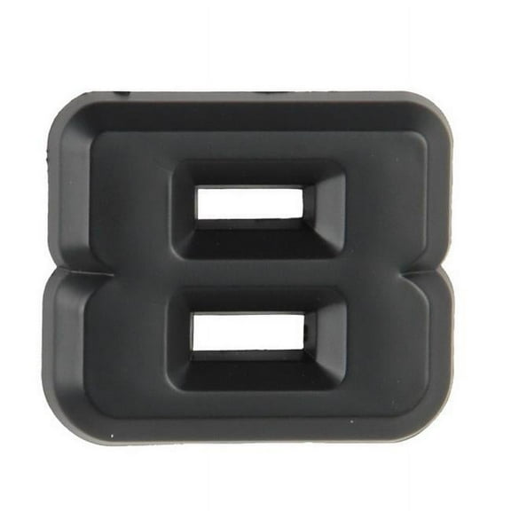 Pilot IP-556N8MB 2.5 in. Automotive Emblem Number 8, Matte Black