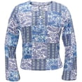 thumbnail image 1 of Blouse Patchwork Bleue, 1 of 1