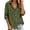 Army Green, variant on Women's Button-Down Shirts Lightweight Soft Collared Solid Color Cotton Blouses Dressy Casual Roll Tab Long Sleeve Tops with Chest Pocket L