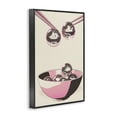 thumbnail image 3 of Stupell Industries Disco Bowl Meal with Chopsticks Fashion Painting Black Framed Art Print Wall Art, 20 x 30, 3 of 8