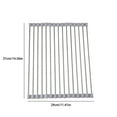 thumbnail image 3 of Foldable Stainless Steel Sink Drying Rack | Roll-Up Kitchen Drainer Mat for Countertops | Space-Saving Dish Drying Rack for Dishes & Cookware | Multi-Purpose Kitchen Organizer, 3 of 7