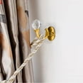 Yoloke Silver & Gold Alloy Curtain Tie Backs Set Wall Mounted Coat