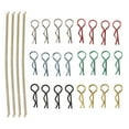 thumbnail image 2 of RC Body Shell Clips Rope Metal Iron R Pins Anti Lost Rope for 1/8 1/10 1/12 1/18 RC Cars, 2 of 7