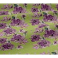thumbnail image 4 of oneOone Cotton Jersey Lime Fabric Flower & Leaves Watercolor Quilting Supplies Print Sewing Fabric By The Yard 58 Inch Wide, 4 of 4