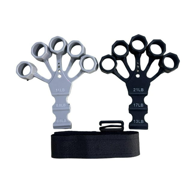 Silicone Hand Finger Gripper - Elastic Trainer for Wrist & Finger Strength - Multifunctional, Comfortable, Portable - Suitable for All Ages & Levels