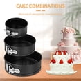 3Pcs Springform Pan Set, 4"/7"/9" Non-Stick Cheesecake Pan, Leakproof ...