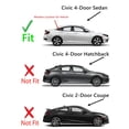 thumbnail image 3 of Tempered Passenger Right Side Quarter Window Quarter Glass Compatible with Honda Civic 4-Door Sedan 2016-2021 Models, 3 of 5