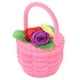 thumbnail image 1 of Caja organizadora de joyería de viaje, cesta de flores rosa pequeña, pendiente, collar, caja de almacenamiento de anillo para mujer, 1 of 8