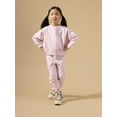 thumbnail image 5 of Little Star 100% Organic Cotton 2-Piece Toddler Girl Sweatshirt and Pant Set, 5 of 9