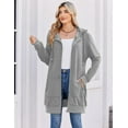 thumbnail image 3 of Zeagoo Women's Zip Up Hoodies Long Sleeve Fall Fleece Jacket Casual Oversized Tunic Hooded Sweatshirt With Pockets Winter Coats, 3 of 7