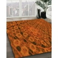 thumbnail image 3 of Ahgly Company Machine Washable Indoor Rectangle Transitional Orange Red Orange Area Rugs, 5' x 7', 3 of 7
