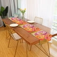 thumbnail image 2 of Yayeee Table Runner 70 inches Long Home Kitchen Dinning Party Decoration, Pink Abstract Floral, 2 of 7