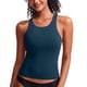 thumbnail image 1 of Top Tankini CRZ YOGA Cuello Alto y Espalda Deportiva Azul Mediano, 1 of 5