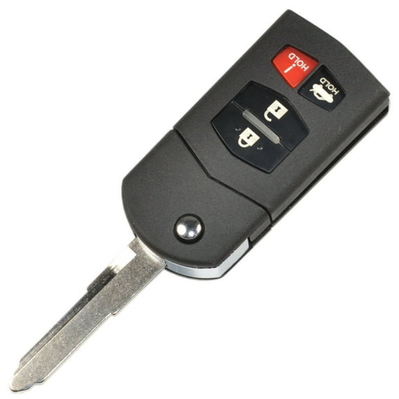 HQRP Remote Flip Folding Key Fob Shell Case Keyless Entry w/4 Buttons for Mazda 5 2006 2007 2008 2009 2010 2012