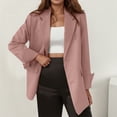 thumbnail image 3 of Casual Blazers for Women 2025 Long Sleeve Notch Lapel Collar Oversized Business Casual Work Office Jacket, 3 of 8