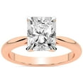 thumbnail image 1 of Bague de Fiançailles en Diamant Certifiée IGI 2 Carats Forme Radiante Cultivée en Laboratoire Or Rose 14K Bague Solitaire Classique Azalée Qualité FG-VS1-VS2 Friendly Diamonds, 1 of 5