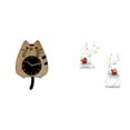 thumbnail image 1 of Reloj De Pared Con Forma De Gato Y Reno, Silencioso, Ideal Para Cocina, Oficina, Dormitorio O Decoración Del Hogar. Escultura De Ciervo Y Alce. Figuras Decorativas. Regalo Perfecto Para, 1 of 8