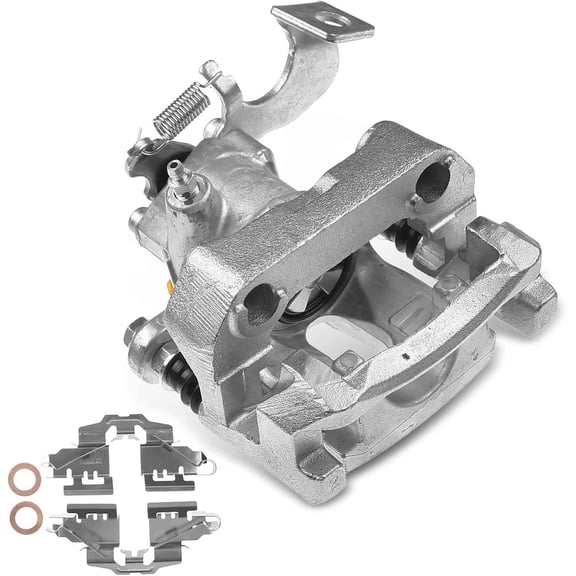 A-Premium Brake Caliper Assembly with Bracket Compatible with Toyota Yaris SE 2012-2018 Rear Passenger Side