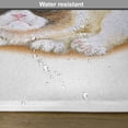 thumbnail image 6 of Ambesonne Animal Place Mats Set of 4, Grumpy Angry Cat Love, Standard Size, Brown and Beige, 6 of 6