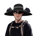 thumbnail image 2 of Kugisaki Sun Hat with Fans Solar Power Fan Wide Brim Sun Hat Fishing Essentials for Hiking Beach Summer Outdoor, 2 of 6