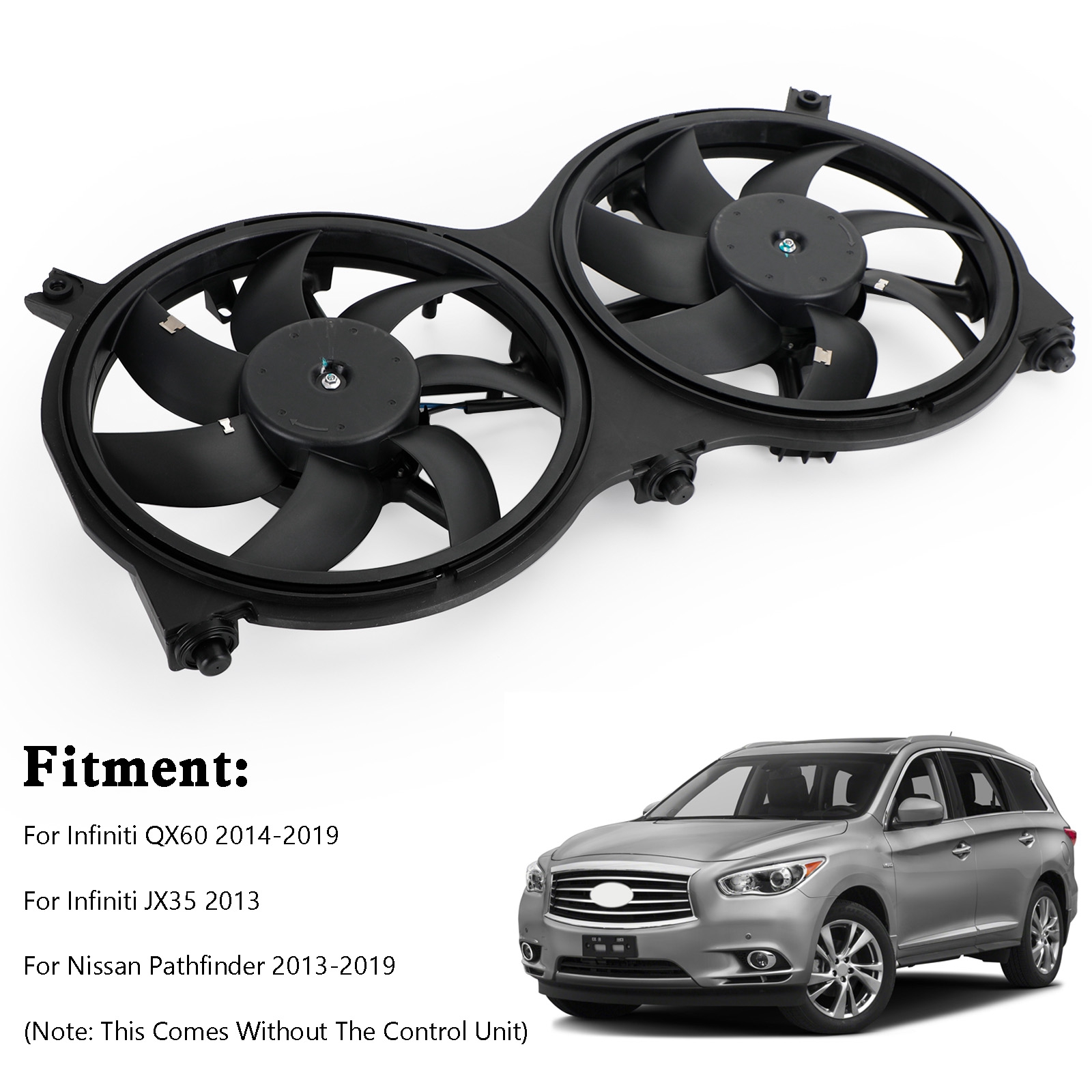 Radiator Cooling Fan Assembly 214813JA2E fit Infiniti QX60 20142019 Pathfinder