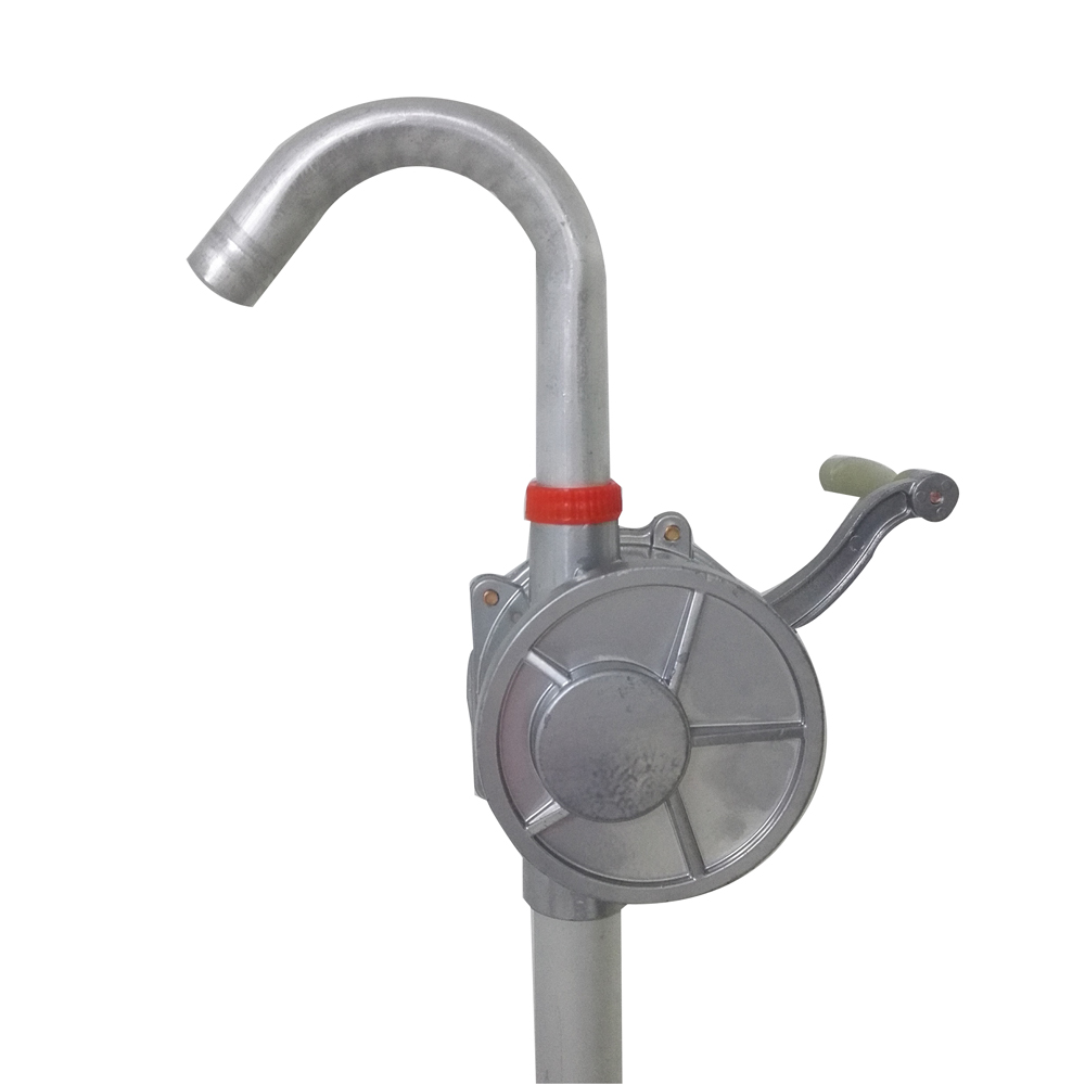 SelfPriming Dispenser Fuel Hand Pump Hand Crank Aluminum Alloy Rotary Gas Oil ，Use On Barrels