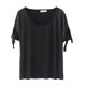 thumbnail image 4 of Camiseta básica de verano para mujer, camiseta holgada informal con cuello redondo , XL- Hugo  Tops de talla grande para mujer, 4 of 10
