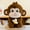B, variant on Banana Monkey Plush Toy, Jungle-Themed Cuddle Companion, Soft Stuffed Animal with Fruit Accessory, Cheeky Primate Doll