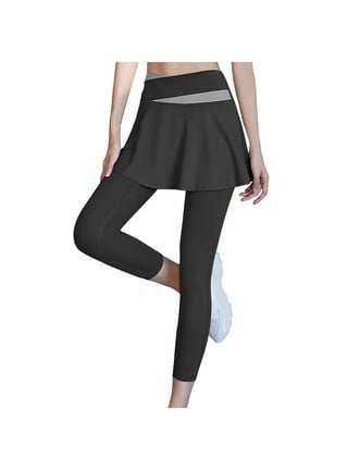HTNBO High Waisted Skorts Leggings for Women Workout Gym Yoga