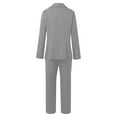 thumbnail image 5 of Breezora Women's Long Sleeve Cardigan and Pants Suit Set Office Work Professional Outfit Elegant Two Piece Business Casual Wear S Size Grey, 5 of 8