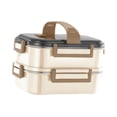 thumbnail image 2 of Fiambrera Strade Fareast Limited a prueba de fugas reutilizable apilable caja Bento 21 cm x 15 cm x 12,5 cm, 2 of 8
