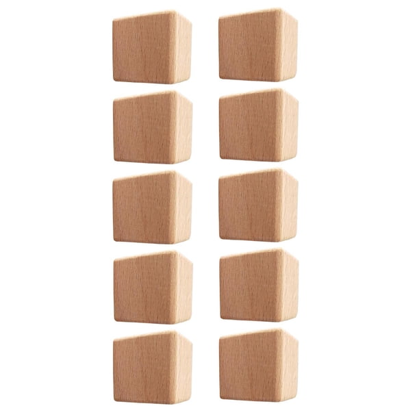 Wosthever Juego de 10 bloques de sin terminar para manualidades y modelado. Artesanía 10 piezas 3CM