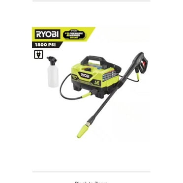 Ryobi 1800 PSI at 1.2 GPM Electric Pressure Washer, Cold Water, Corded