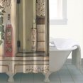 thumbnail image 4 of Ensemble de Rideaux de Douche avec Fermeture à Pression, Motif de Motivation Rétro de Style Ferme Primitive (2) Rideaux de Douche Réutilisables, Doublure de Rideau en Polyester Minimaliste, 72x72 Pouces, 4 of 4