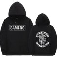 thumbnail image 3 of Sudadera con capucha y estampado de doble cara para hombre y mujer, Sons of Anarchy SAMCRO, diseño de marca de moda, sudadera de algodón con capucha de polar, 3 of 5