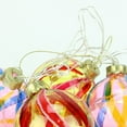 thumbnail image 3 of 4ct Pink and Red LED Lighted Swirl Glass Christmas Ball Ornaments 3.25" (82mm), 3 of 3