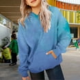 thumbnail image 4 of Mercatoo Oversized Gradient Color Hoodies for Girls Long Sleeve Cotton Pullover Hoodie Sweatshirts Trendy Cute Teen Kids Clothes, 4 of 7