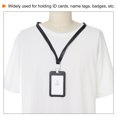 thumbnail image 6 of Uxcell 4.3"x2.8” Vertical Clear Window ABS ID Badge Holders with Lanyard Black 4Pack, 6 of 6