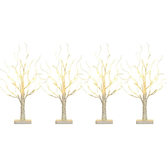 Batería EAMBRITE con forma de árbol LED de abedul, 56 cm, 24 LED de color blanco cálido