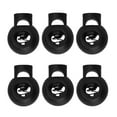 thumbnail image 7 of 6pcs Spring Cord Lock Plastic Cord End Fastener Hole Toggle Stopper Slider Black, 7 of 7