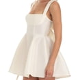 thumbnail image 3 of Y2k Floral Graduation Mini Dress for Women Teen Girls Corset Ruffle Swing Lace Formal Short Grad Dress, 3 of 5