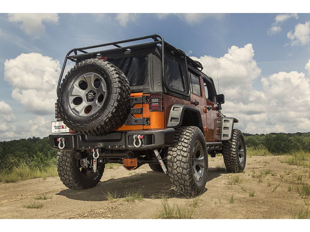 Rugged Ridge Spartacus Rear Bumper Black Fits 07-18 Jeep Wrangler JK 2/4 Door